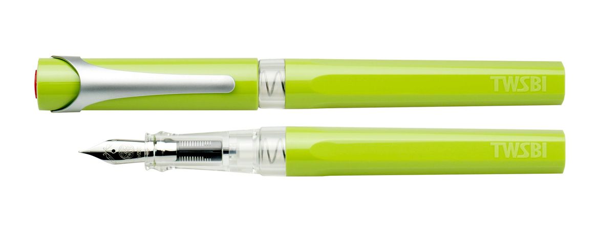 Twsbi Swipe Pear Green - Penna Stilografica - Doppio Sistema di Ricarica