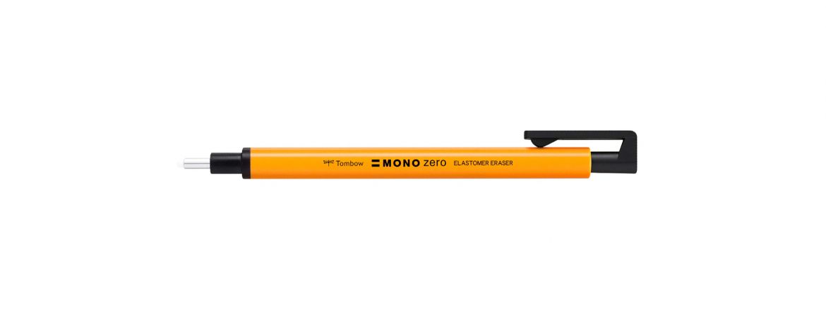 Tombow Mono Zero - Gomma di Precisione Ricaricabile - 2.3mm - Arancio