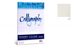 Calligraphy Pergamena - Carta Nuvolata 90 gr - Bianco