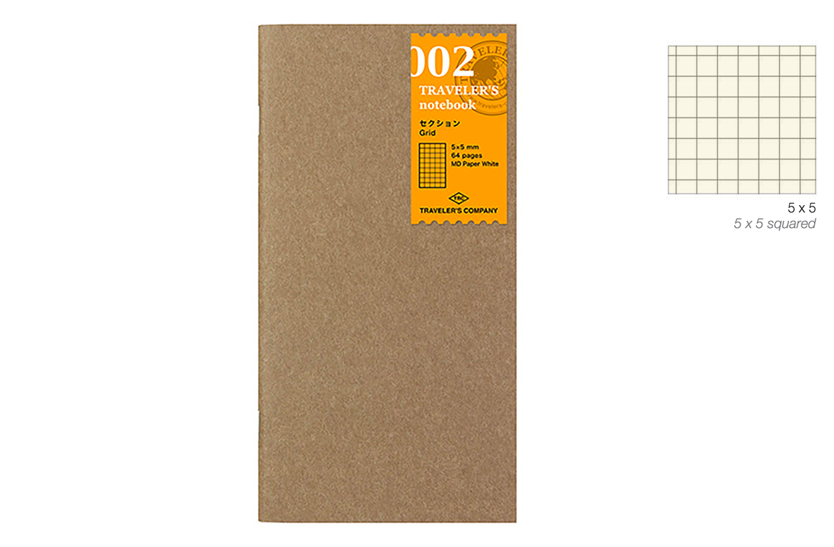Traveler's Company - Notebook Refill - Regular Size - Ricarica Quadretti