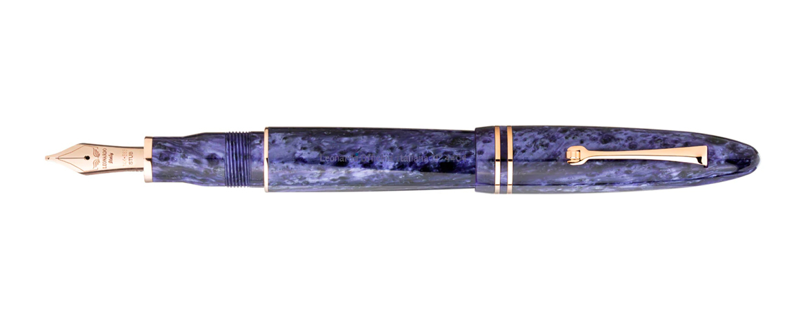 Leonardo Furore Grande - Purple - Penna Stilografica - Rosegold