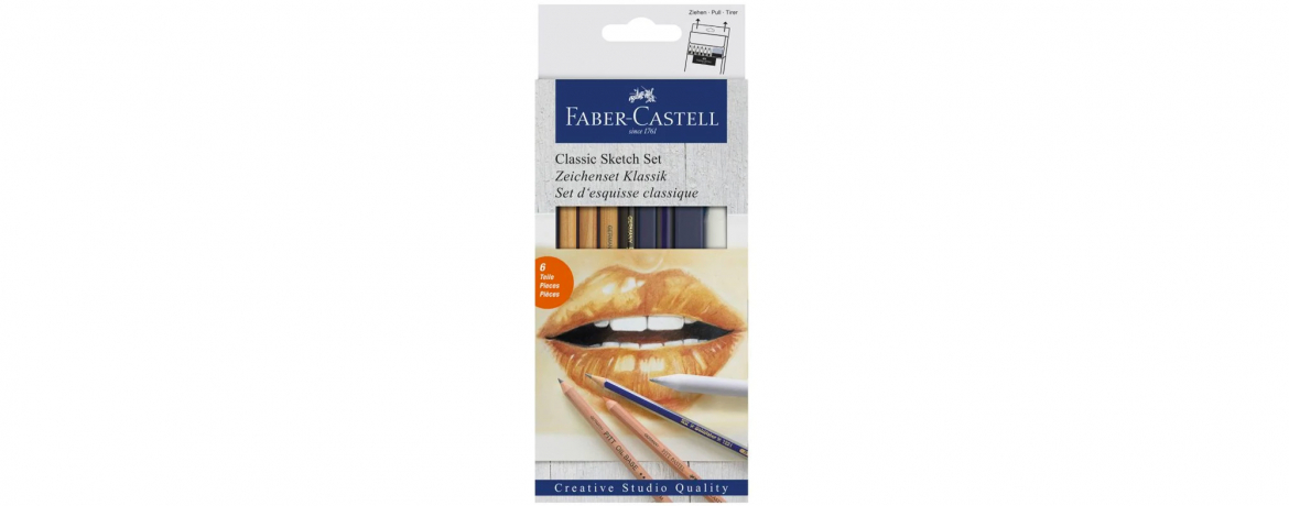 Faber Castell Creative Studio - Set 6 Pieces - Classic Sketch Set