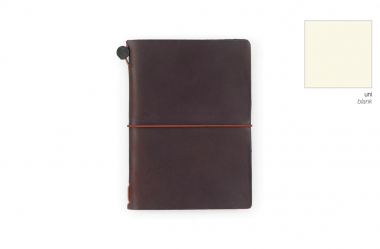 Traveler's Company - Notebook in Pelle - Brown - Passport Size
