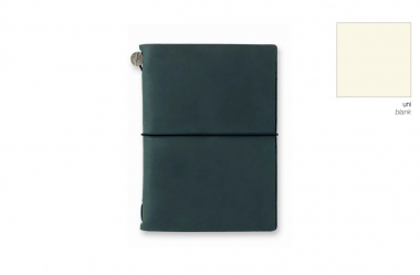 Traveler's Company - Notebook in Pelle - Blue - Passport Size