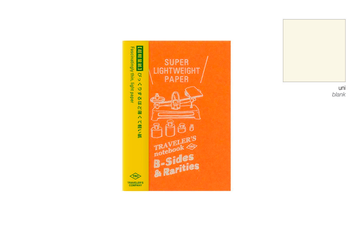 Traveler's Company - Notebook Refill - Passport Size - Ricarica Super Lightweight Paper - Bianco