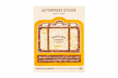 Traveler's Company - Notebook Letterpress Sticker Yellow