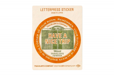 Traveler's Company - Notebook Letterpress Sticker Red
