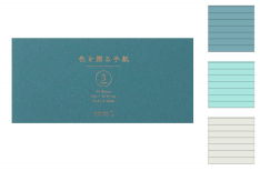 Midori - Message Letter Pad - Blocco di Fogli per Lettere e Messaggi - Blu