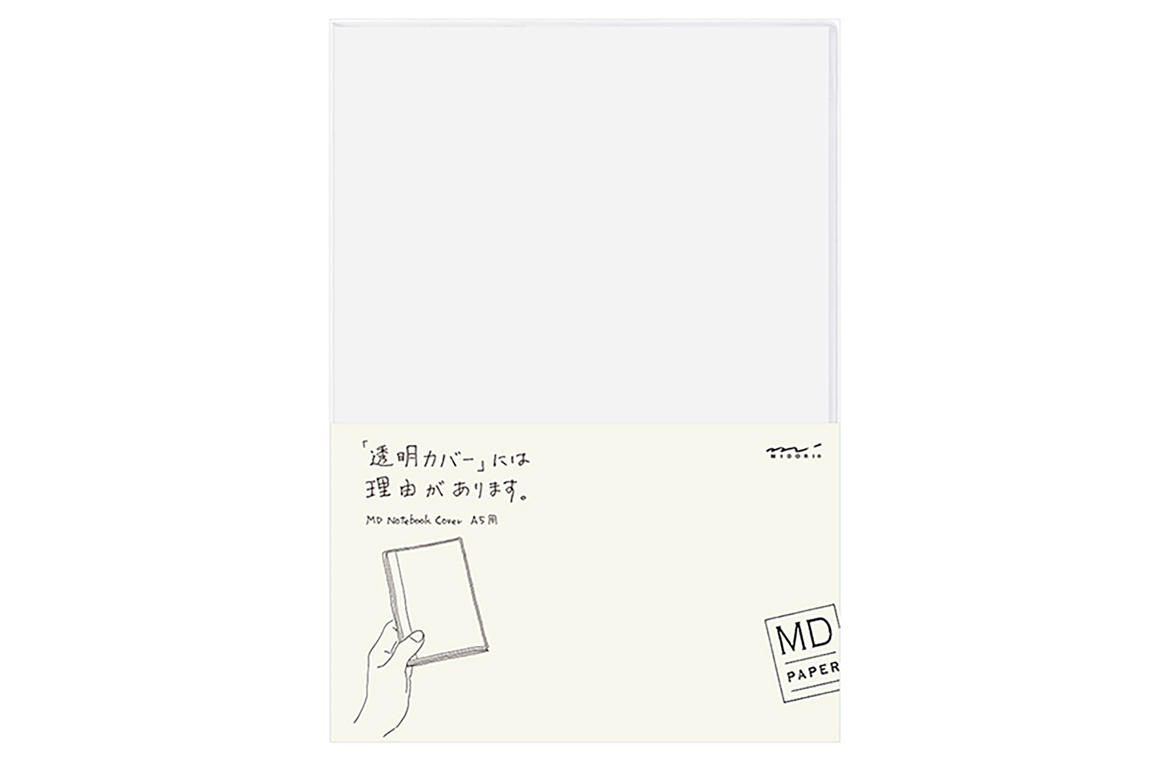 Midori - MD Paper - Cover Clear in PVC per Notebook A6 - Trasparente
