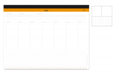 Rhodia Desk Planner Settimanale - Sottomano Scrivania A3+