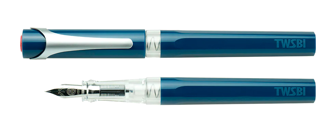 Twsbi Swipe Prussian Blue - Penna Stilografica - Doppio Sistema di Ricarica