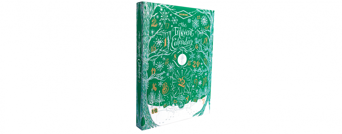 Diamine 2022 Ink-vent Calendar Green Edition - Calendario dell'Avvento con Inchiostri