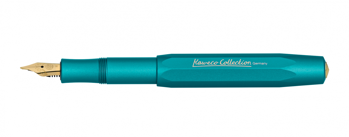 Kaweco Collection Iguana Blue - AL Sport Penna Stilografica in Alluminio