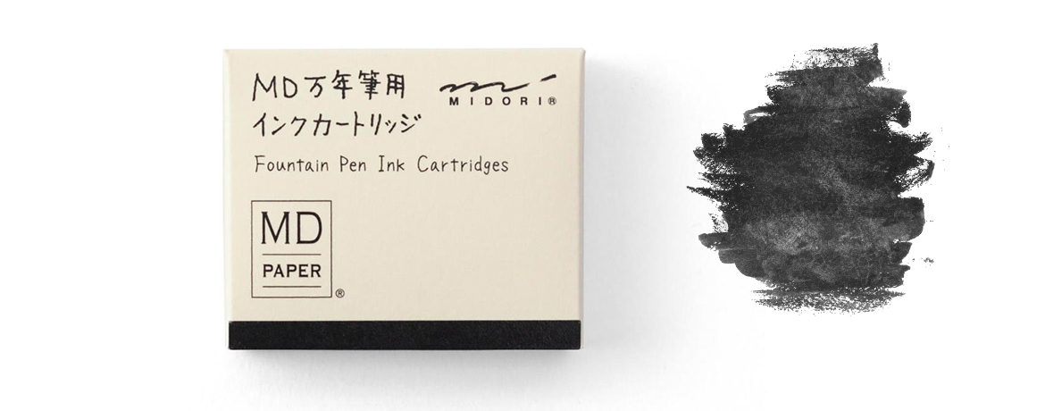 Midori - MD Paper - Cartucce per Penna Stilografica - Nero