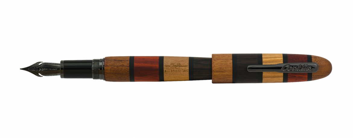 Conklin All American Quad Wood - Penna stilografica in Legno