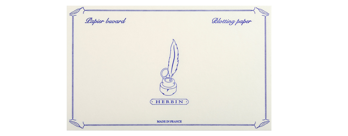 J. Herbin Carte Assorbente 12 x 16 cm - Ricarica per Tampone - Confezione 10 pz