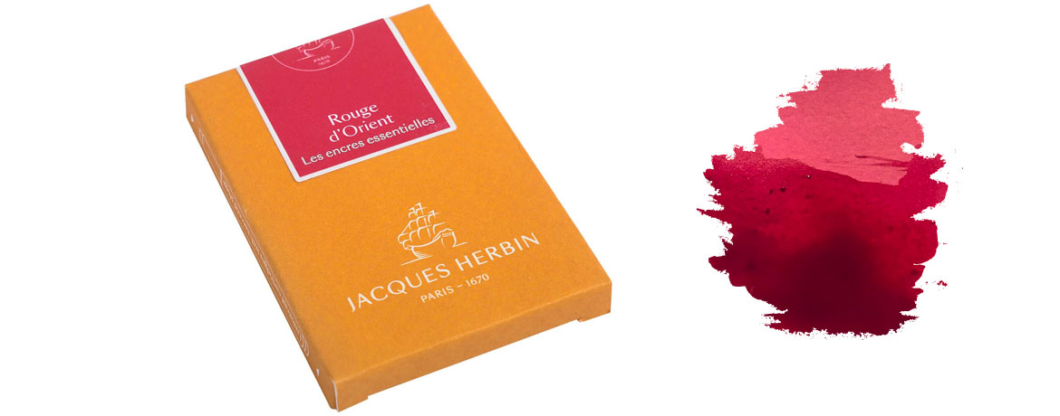 J.Herbin Cartuccia d'Inchiostro Encre Essentilies - Rouge D'Orient