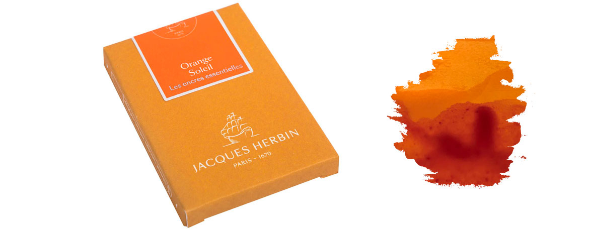 J.Herbin Cartuccia d'Inchiostro Encre Essentilies - Orange Soleil
