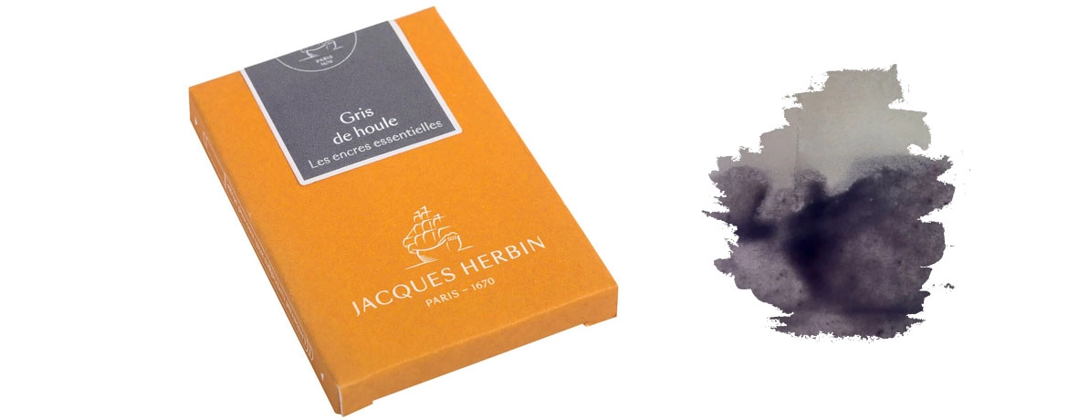 J.Herbin Cartuccia d'Inchiostro Encre Essentilies - Gris De Houle