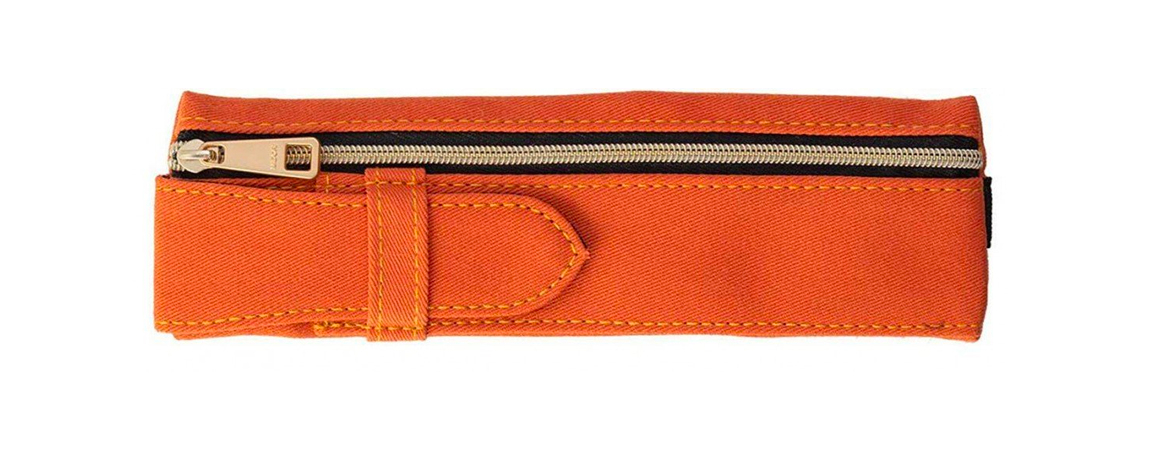 Midori - Book Band Pen Case - Portapenne per Notebook B6 e A5 - Arancione