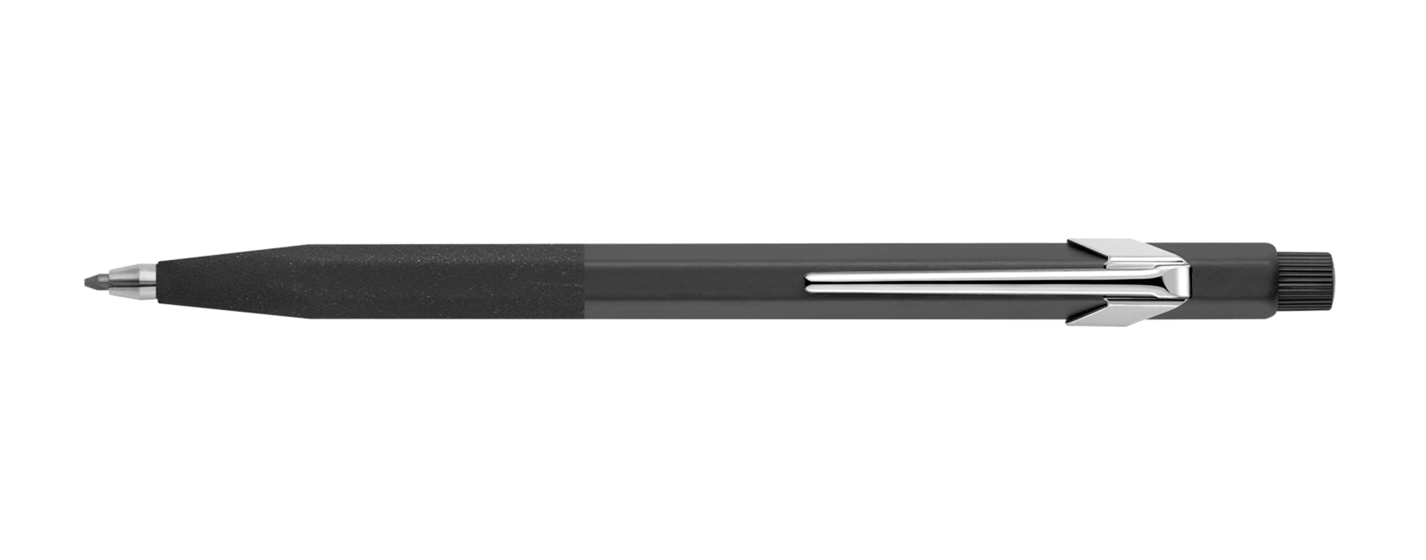 Caran d'Ache Fixpencil Portamine 2 mm - Matita in alluminio - Tappo nero