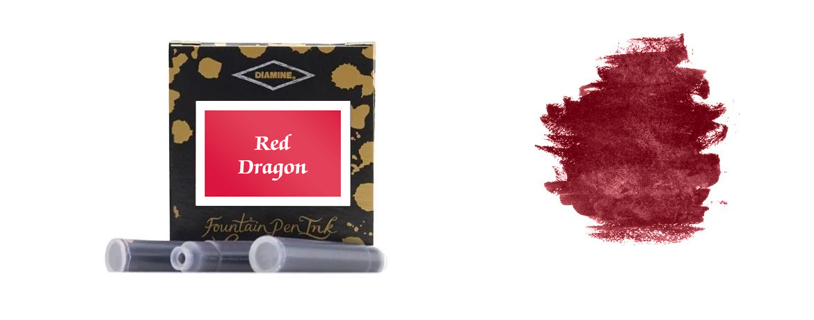 Diamine Cartucce per penna stilografica Colore Red Dragon