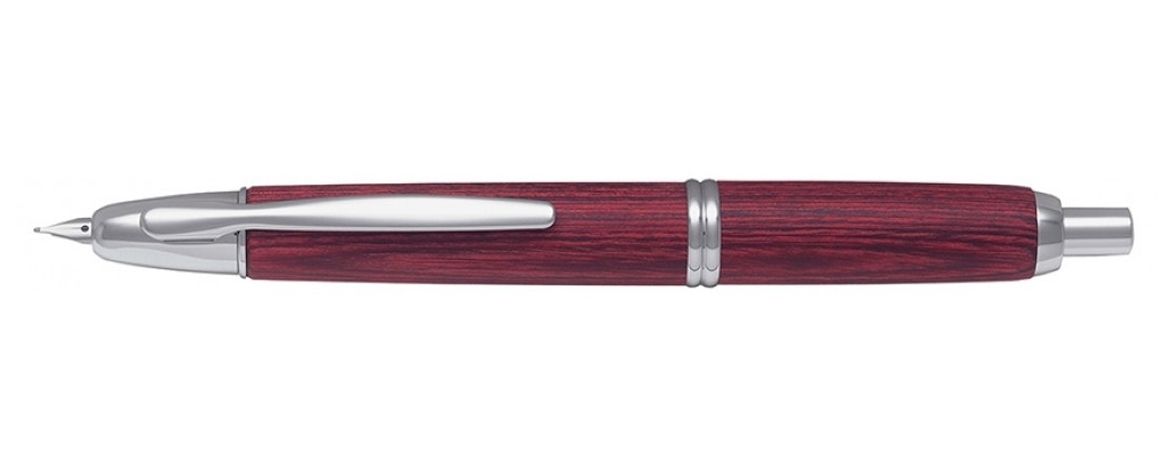 Pilot Capless Stilografica Wooden Rosso