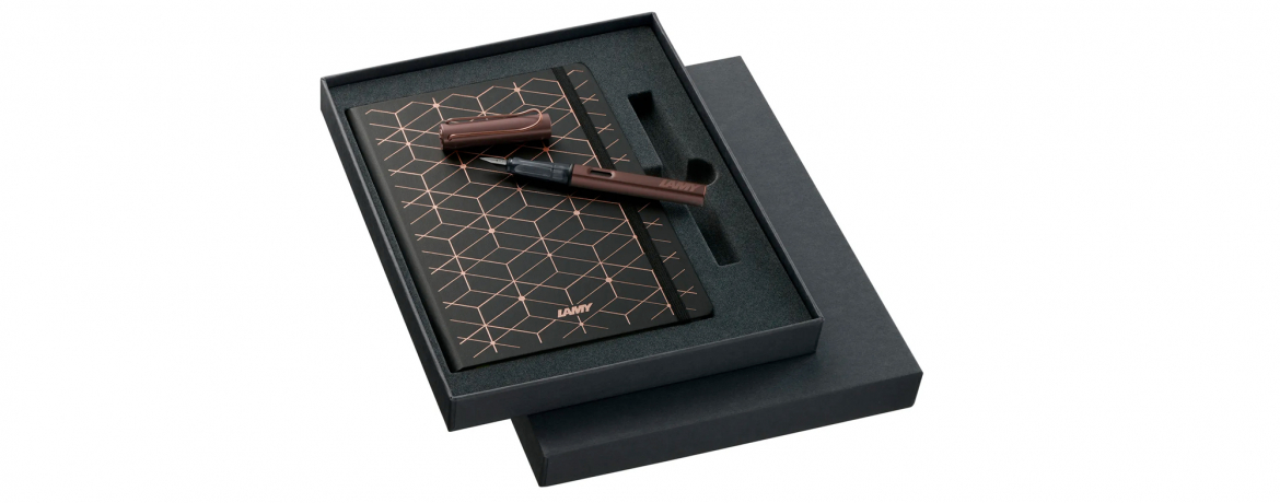 Lamy Lx Special Edition - Penna Stilografica con Notebook - Marron