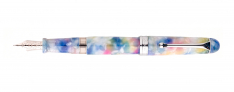 Aurora Burano Penna Stilografica in Auroloide Screziata  Multicolore - Pennino 18k rodiato