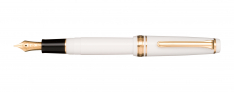 Sailor Professional Gear Slim 14k - Penna Stilografica bianca - Finiture dorate