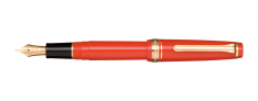 Sailor Professional Gear Slim 14k - Penna Stilografica rosso - Finiture dorate