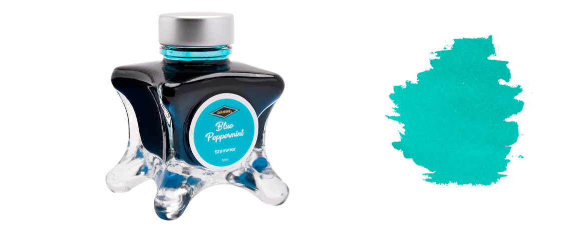 Diamine Inkvent Blu - Inchiostro Shimmering - Blue Peppermint