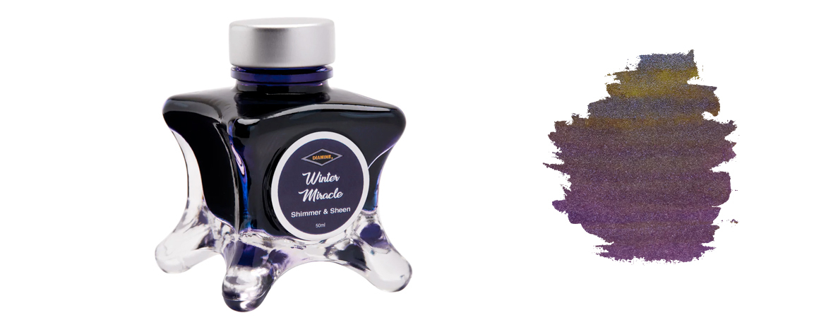 Diamine Inkvent Blu - Inchiostro Shimmering - Winter Miracle