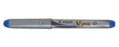 Pilot V Pen Stilografica Silver Blu