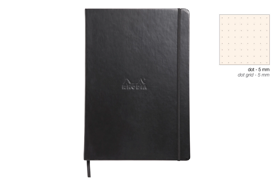 Rhodia Webnotebook - Puntinato - A4 Copertina Rigida - Nero