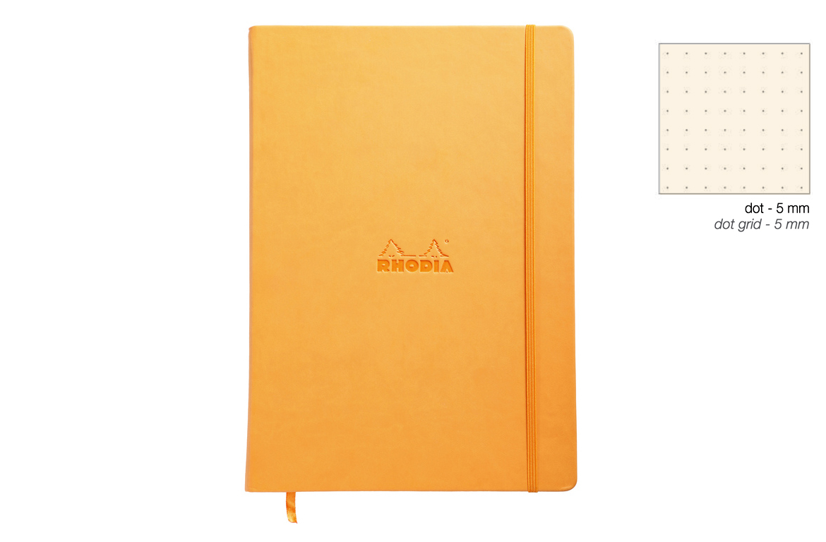 Rhodia Webnotebook - Puntinato - A4 Copertina Rigida - Arancione