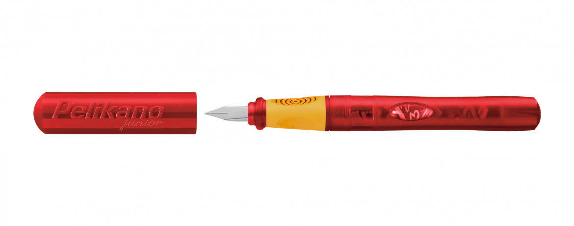 Pelikan Junior Penna Stilografica Blu Per Destrimani | Pennino A Con Cartuccia Inchiostro Cancellabile