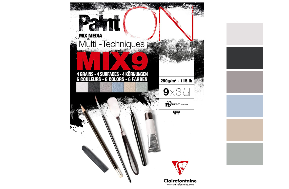 Clairefontaine Paint On Mix 9 - Blocco Multi Tecnica