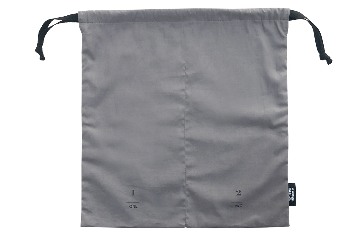 Iconic Split pouch - Clothes Grey - Borsa Grigia