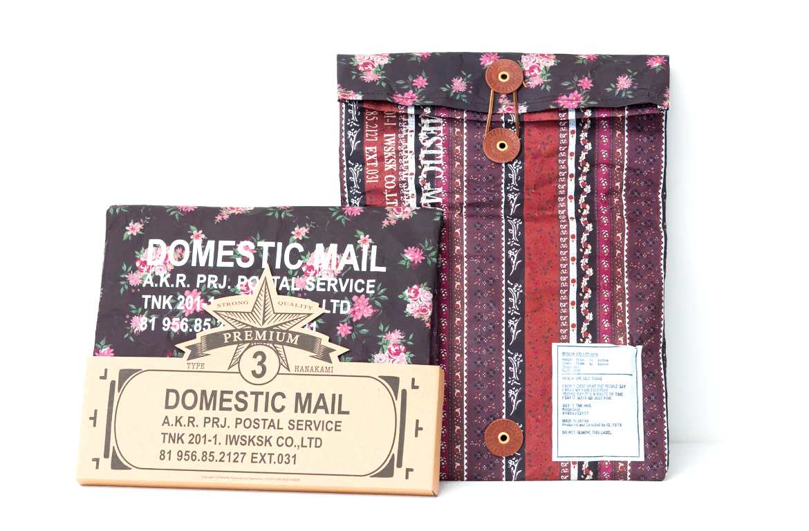 Domestic Mail 3 - Floral Black - Borsa per Corrispondenza - Portaoggetti