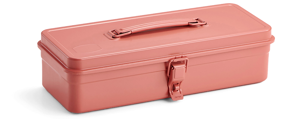 Toyo Steel T-320 Pink - Cassetta Portaoggetti in Acciaio - Rosa