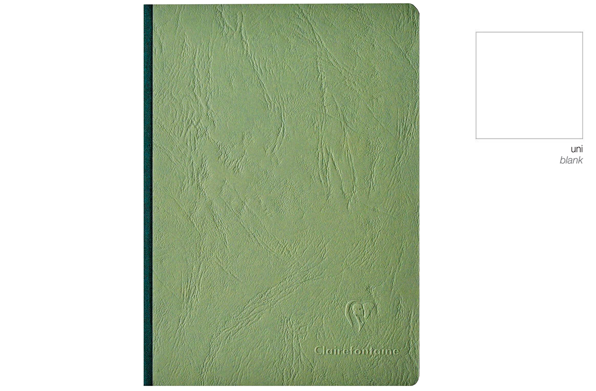 Clairefontaine Age Bag - Bianco - Quaderno Brossurato Alto Spessore - Verde