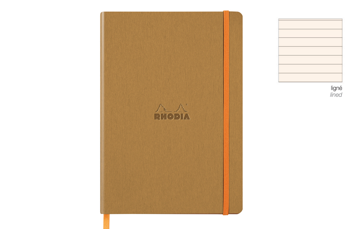 Rhodia Softcover Notebook - rigo A5 - Gold