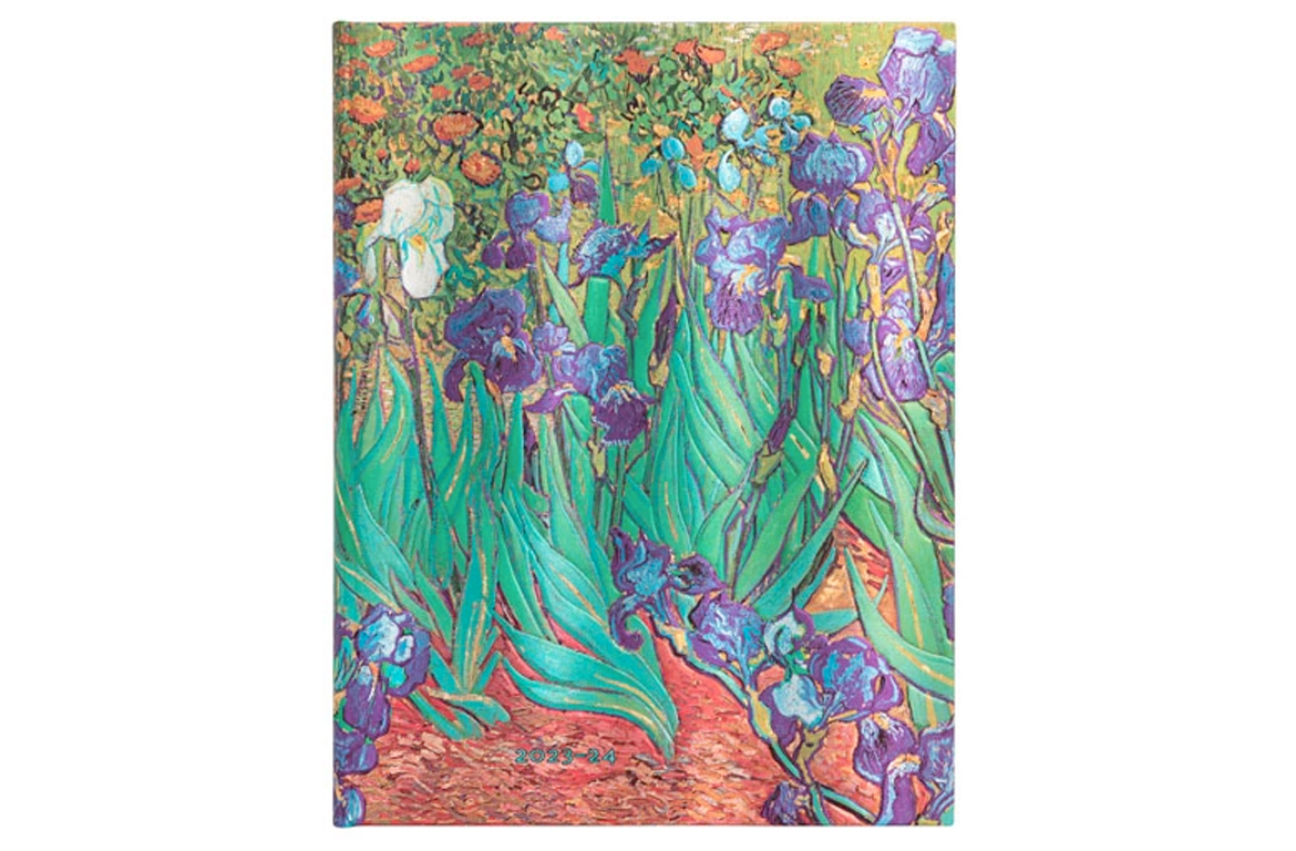 Paperblanks Iris di Van Gogh - Agenda Mensile 18 Mesi - Luglio 2023 / Dicembre 2024 - 9,5x14 cm