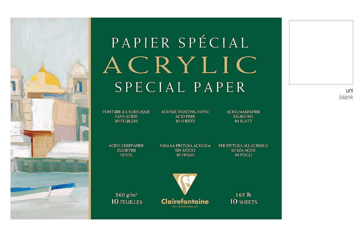 Clairefontaine Acrylic Special Paper - Blocco per disegno