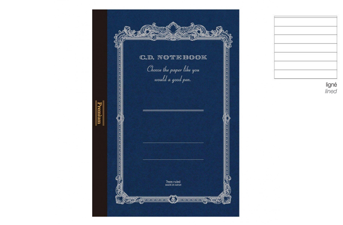 Apica Notebook - Premium CD Note Silky - Fountain Pen Friendly - A5 - Rigo - Blu