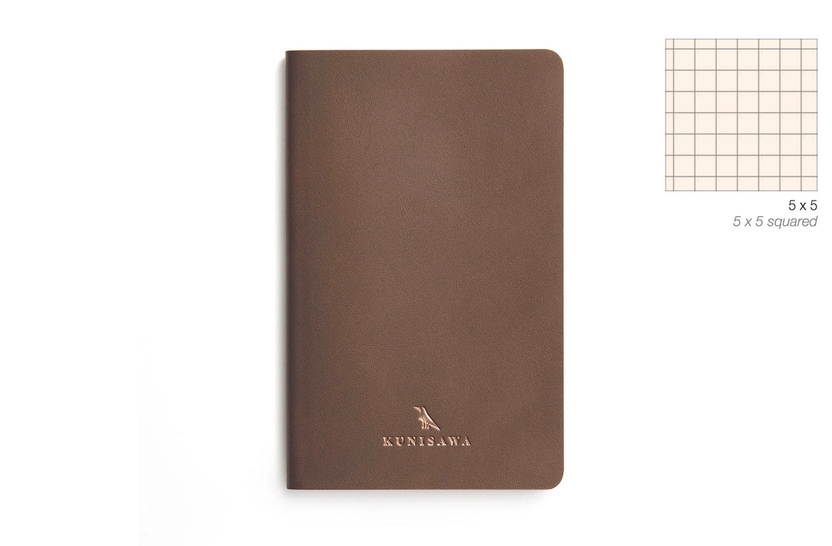 Kunisawa Find Flex Note Mini Brown/Green - Taccuino con Copertina Flessibile