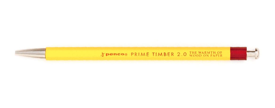 Penco Prime Timber Yellow - Matita Meccanica - Mina 2 mm