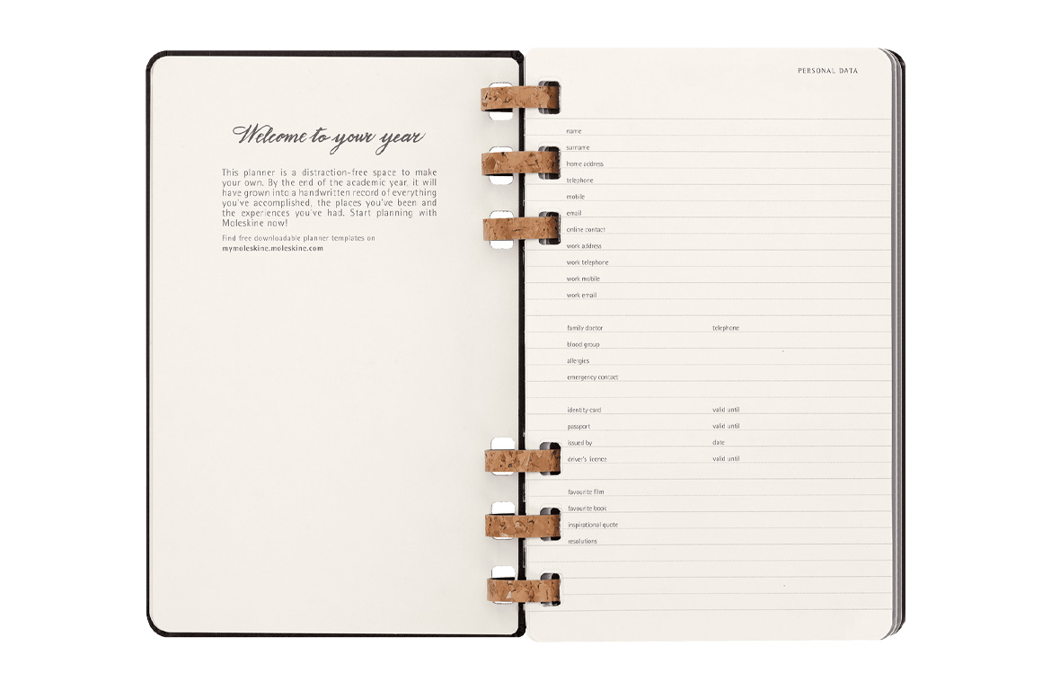 Moleskine Agenda Weekly and Monthly Life Planner 2024 - L - 15 x