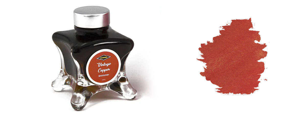 Diamine Inkvent Red - Inchiostro Shimmering - Vintage Copper
